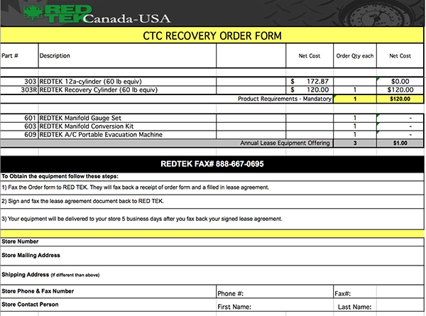 RedTek OrderForm